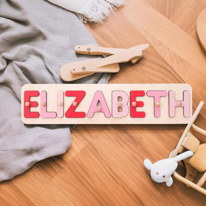 Custom Baby Name Puzzle, Personalized Kids Busy Board, Baby Room Decoration, 1st Christmas Gift for Kids, New Baby Gift, 1st Birthday Gift