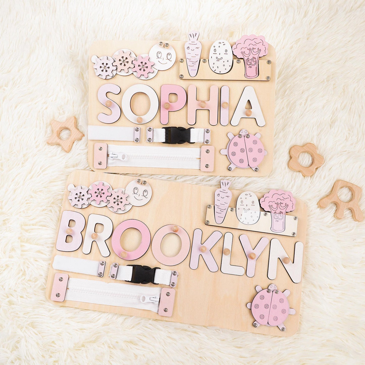 Personalized Baby Name Puzzle, Custom Kids Busy Board, Early Learning Puzzle, Baby Room Decor, Birthday Gift for Kids, Baby Christmas Gift