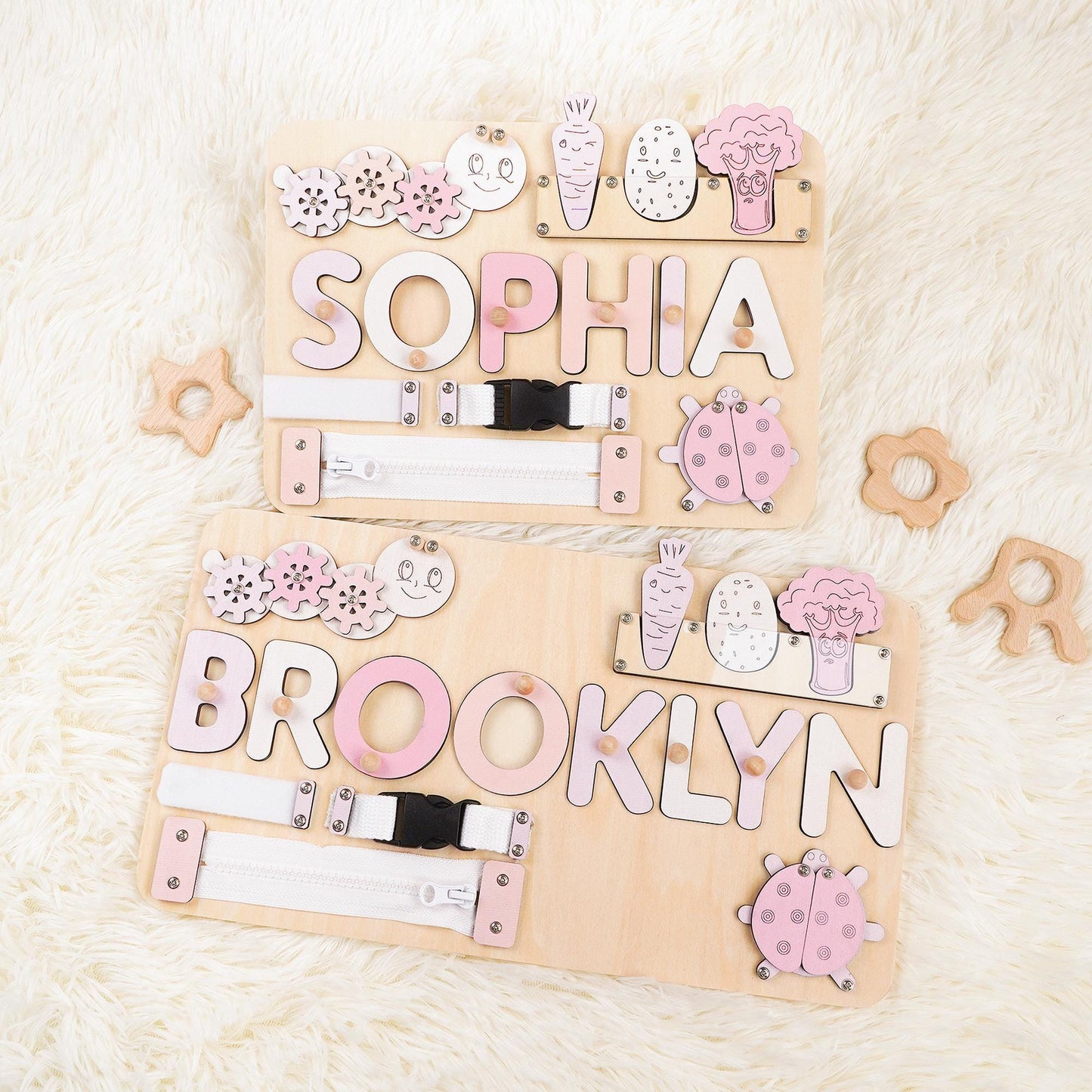 Custom Baby Name Puzzle, Personalized Kids Busy Board, Early Learning Puzzle, Baby 1st Christmas Gift, Kids Birthday Gift, Baby Shower Gift