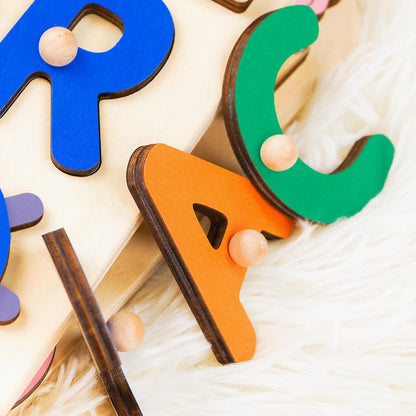 Personalized Baby Name Puzzle, Custom Kids Busy Board, Early Learning Puzzle, Baby Room Decor, Birthday Gift for Kids, Baby Christmas Gift