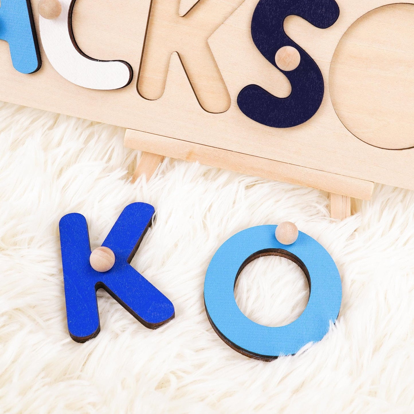 Custom Baby Boy Name Puzzle, Personalized Kids Busy Board, Birthday Gift for Kids, Baby Shower Gift, 1st Birthday Gift, 1st Grandson gift