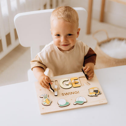 Golf Name Puzzle Hole in One Birthday 1st Easter Gift