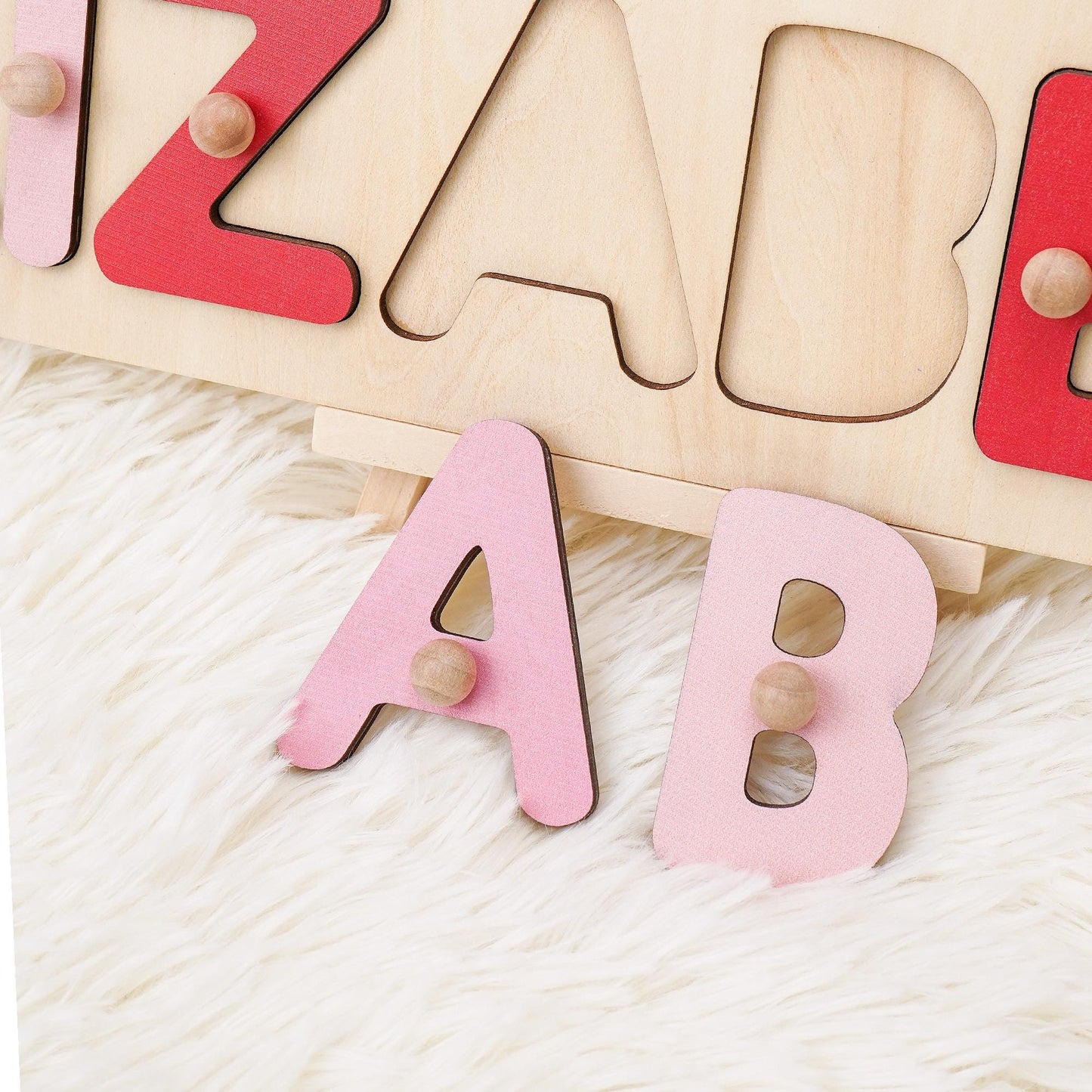 Custom Baby Girl Name Puzzle, Personalized Kids Busy Board, Christmas Gift for Kids, Baby Shower Gift, 1st Birthday Gift, Granddaughter gift