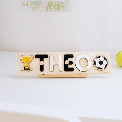 Sport Name Puzzle Rookie of the Year 1st Birthday Boy Personalized First Easter Gift
