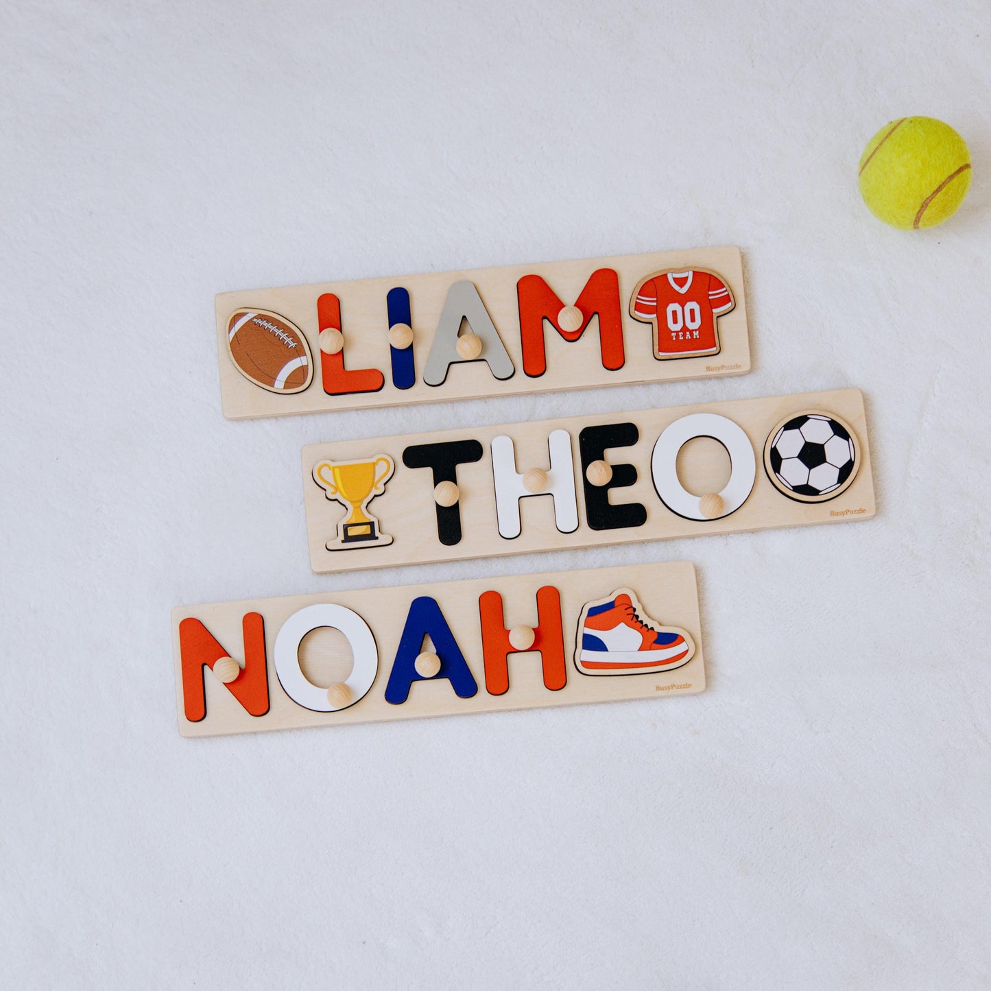 Sport Name Puzzle Rookie of the Year 1st Birthday Boy Personalized First Easter Gift