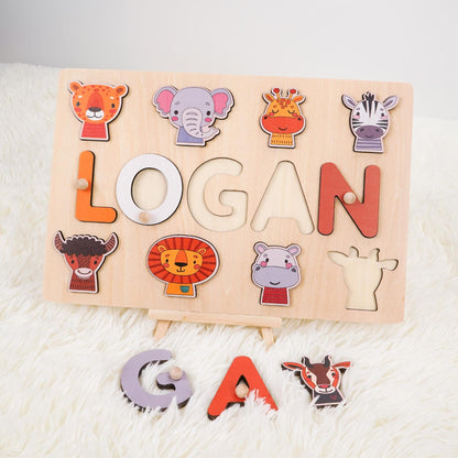 Custom Baby Name Puzzle, Personalized Kids Busy Board, Wood Baby Room Decor, Birthday Gift for Kids, Baby Shower Gift, 1st Christmas Gift