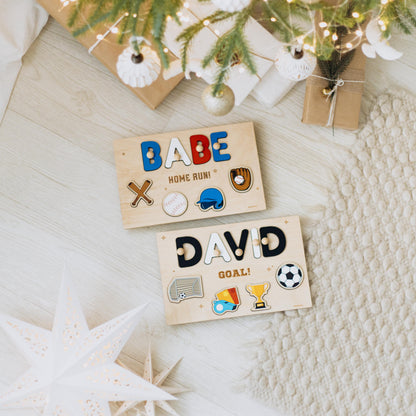 Basketball Name Puzzle For Son One Year Old Gift Personalized Sport Nursery Decor Basketball Baby Shower Gift Rookie Of The Year Name Sign