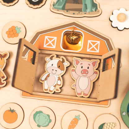 Large Busy Board Personalized Busy Board, Wooden Busy Board