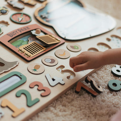 Large Fidget Busy Board Personalized - Granddaughter Gift