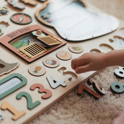 Large Busy Board Personalized Busy Board, Wooden Busy Board