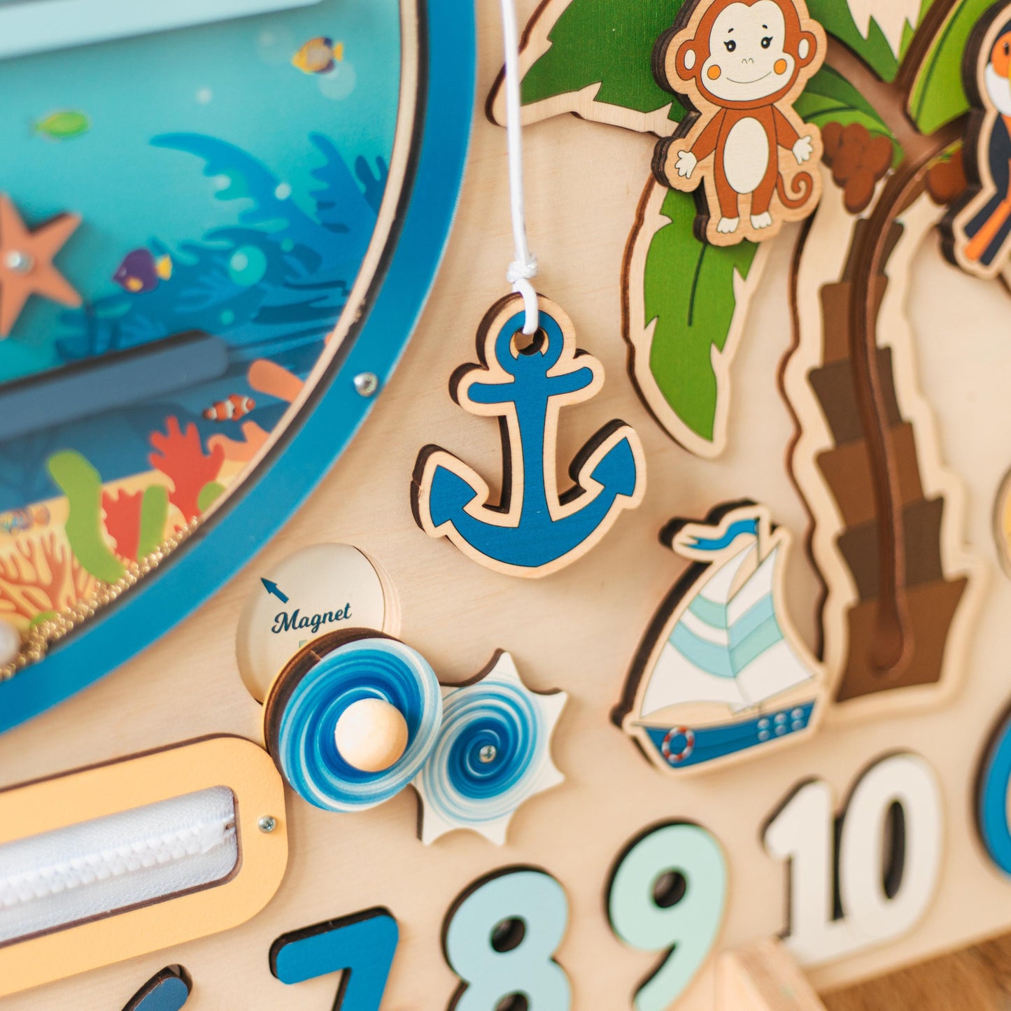 Personalized Large Busy Board - Woodland Playroom Activity Board