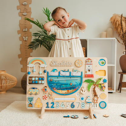 Woodland Large Busy Board by Busy Puzzle. Best Christmas Gift For Grandson.