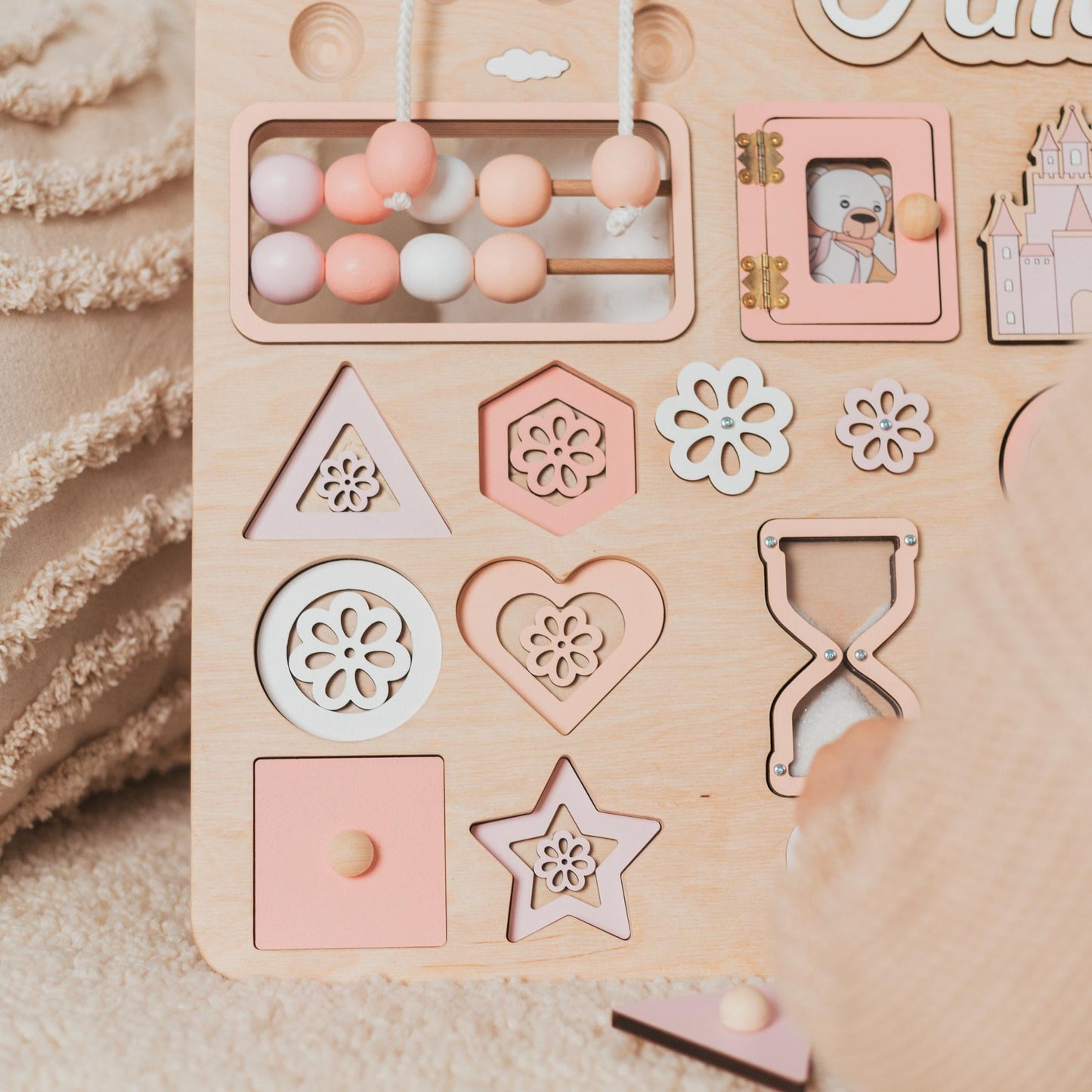 Pink Maxi Busy Board For Baby Girl