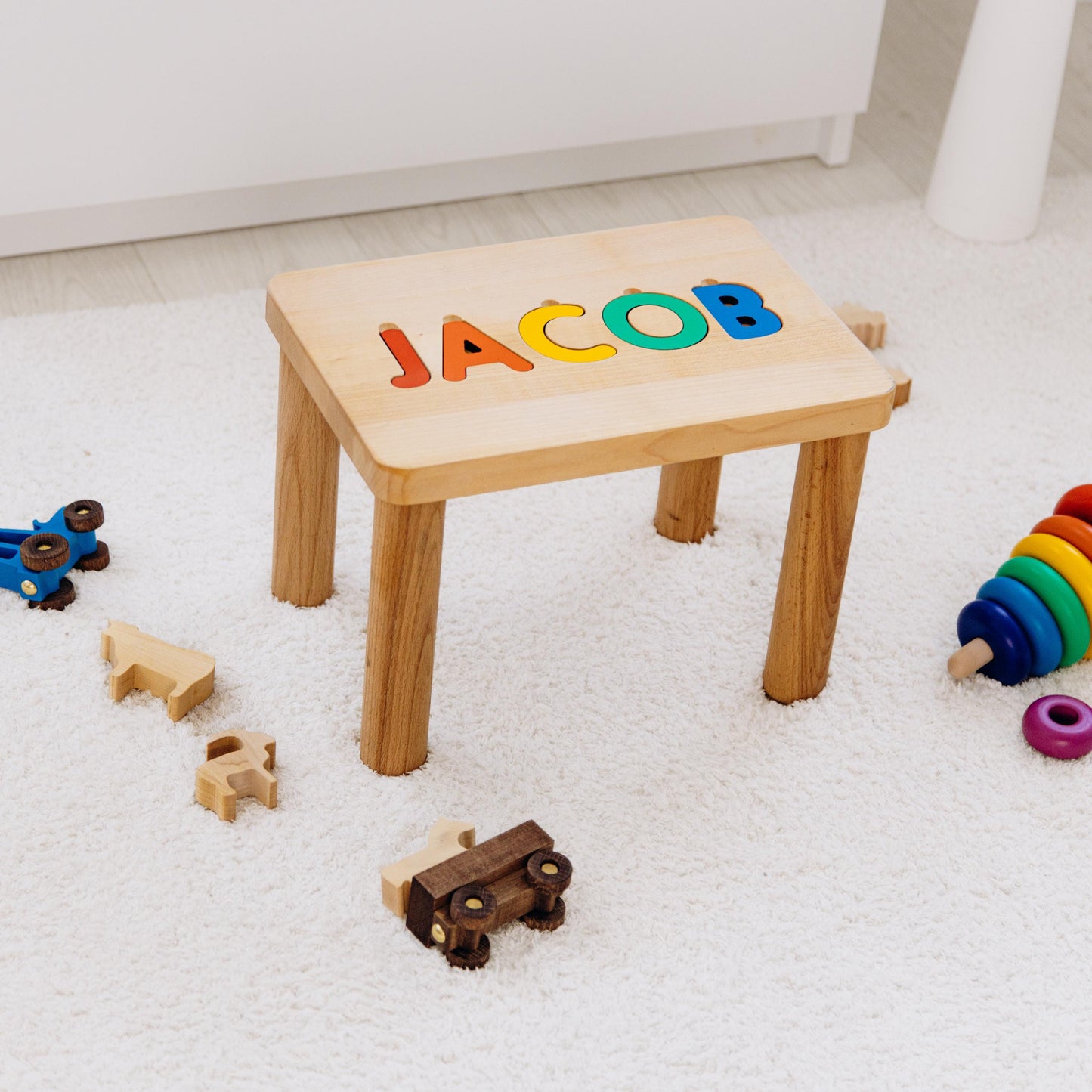 Name Puzzle Step Stool for Toddlers