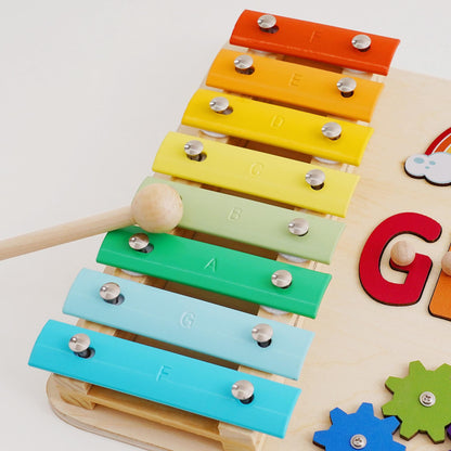 Personalized Baby Name Puzzle, Custom Kids Early Learning Busy Board, Wood Baby Puzzle Toy, 1st Birthday Gift for Kids, Baby Christmas Gift