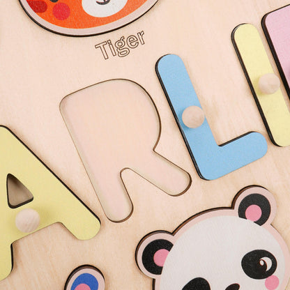 Custom Baby Name Puzzle, Personalized Kids Busy Board, Wood Baby Room Decor, Birthday Gift for Kids, Baby Shower Gift, 1st Christmas Gift