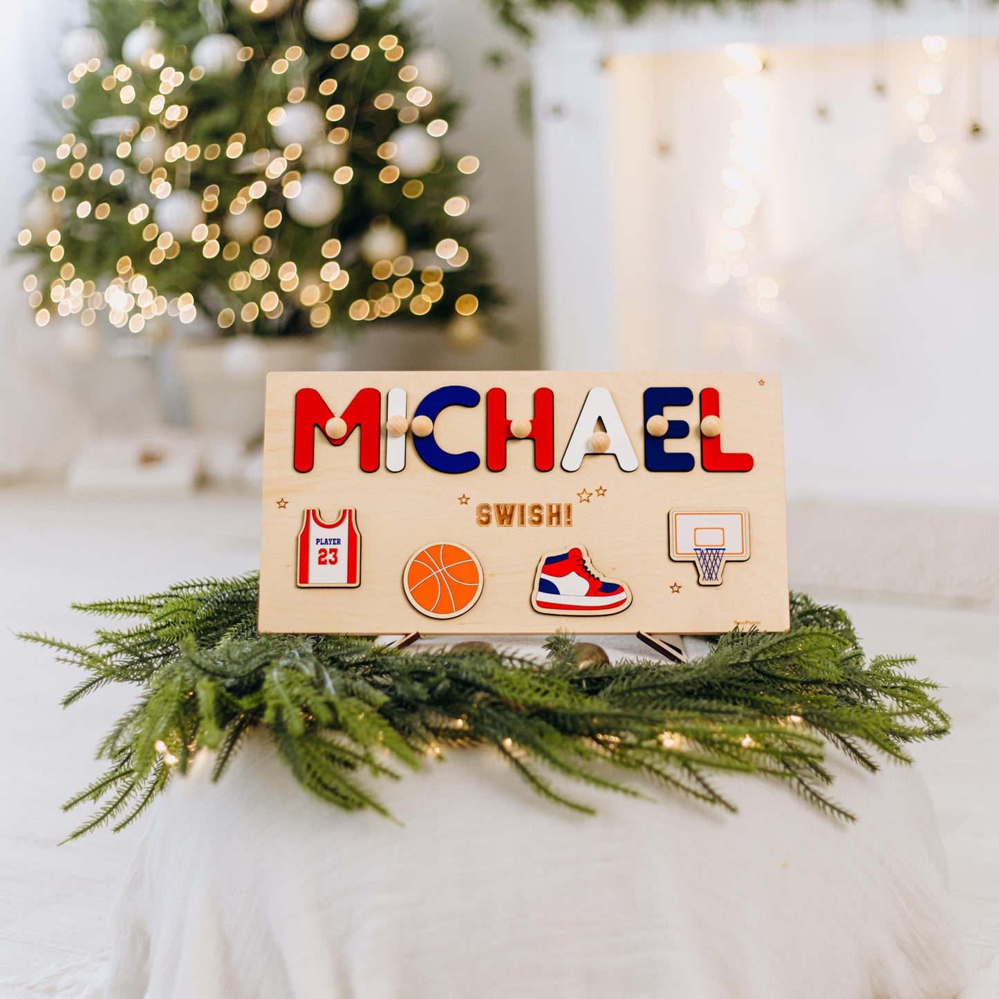 Golf Name Puzzle Hole in One Birthday Baby Boy Gift Sport Themed Puzzles For Toddlers Baptism Boy Gift Montessori Toy First Easter Gift