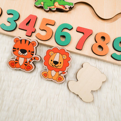 Wooden Baby Name Puzzle, Personalized Kids Toddler Puzzle, Early Learning Busy Board, 1st Birthday Gift , Wood Baby Toy, 1st Christmas Gift