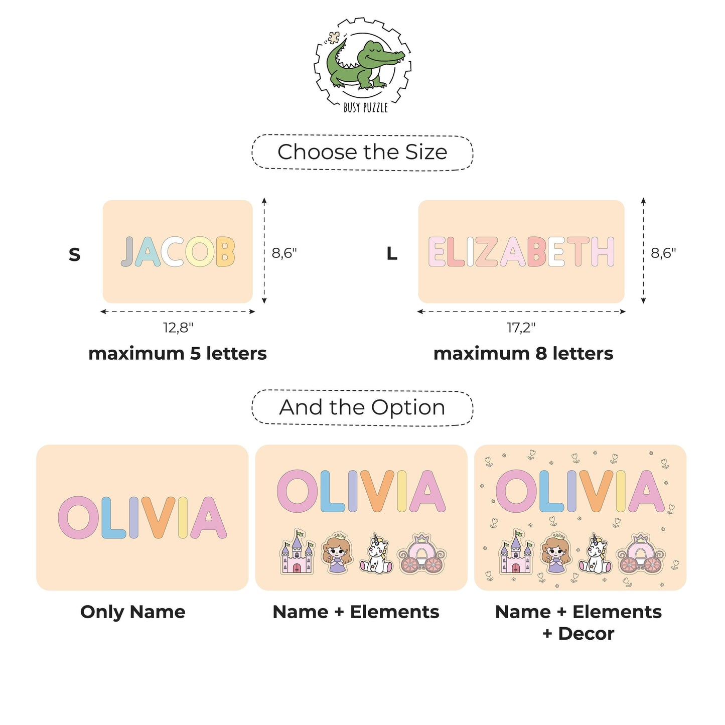 Children's Personalized Step Stool with Puzzle Piece Design Name Bench Kids Stool Baby Shower Gift 1st Birthday Engraved Birthday Present