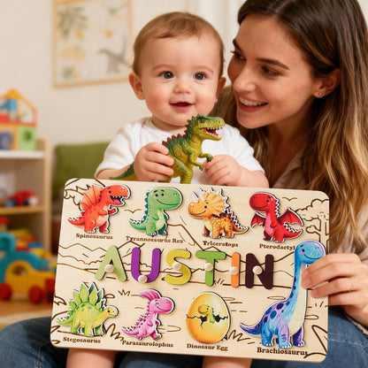 Personalized Baby Name Puzzle, Custom Wooden Montessori Toy, Busy Board Puzzle, Baby First Birthday Gift, Educational Keepsake Toddler