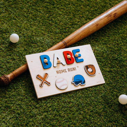 Custom Name Soccer Puzzle Sport Themed Toddler Toy Football Baby Shower Gift 1st Easter Gift