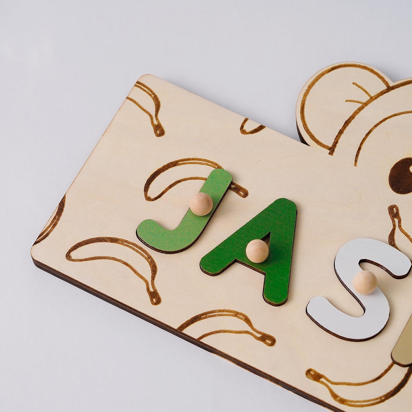 Custom Baby Name Puzzle, Personalized Kids Busy Board, Christmas Gift for Kids, Baby Shower Gift, 1st Birthday Gift, Animal Puzzle Toddler