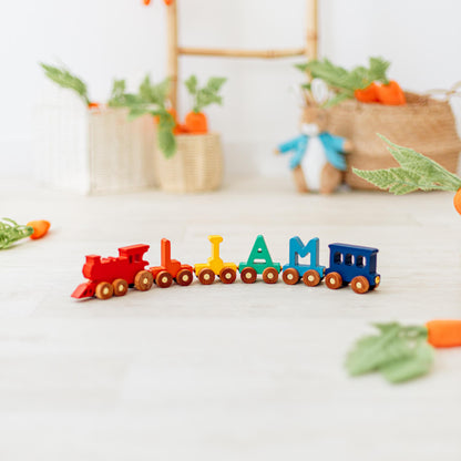 Custom Train Toy with Name. Baby Boy Gift. Toddler Toy. Safari Theme Nursery Decor. Baby Shower Gift. Birthday Boy Gift 1 2 3 Year Old.