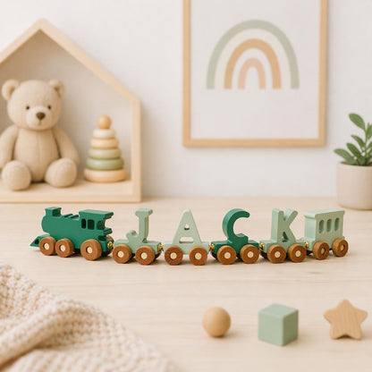 Build Your Own Train. Wagon Letter Train With Magnets. Personalized Train. Wooden Keepsake Toy. Custom Baby Name Gift. Boy Nursery Toy