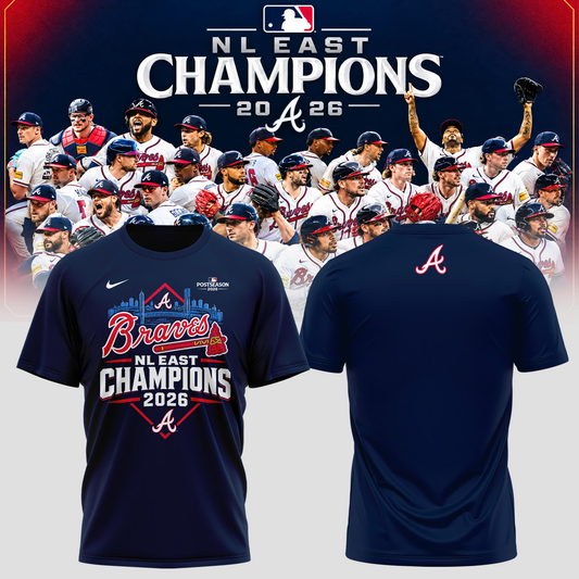 Atlanta Braves - 2026 NL East Champions T-Shirt | BB68