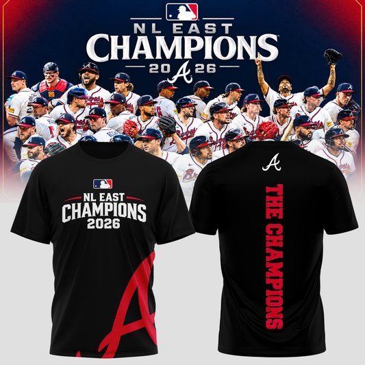 Atlanta Braves - 2026 NL East Champions T-Shirt | RS20