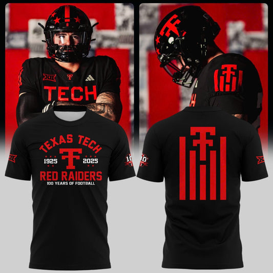 Texas Tech Red Raiders 100th Anniversary Limited Edition Combo T-shirt | QE42