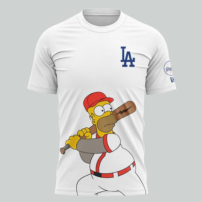 2026 Los Angeles Dodgers x The Simpsons Special Version T-Shirt 1