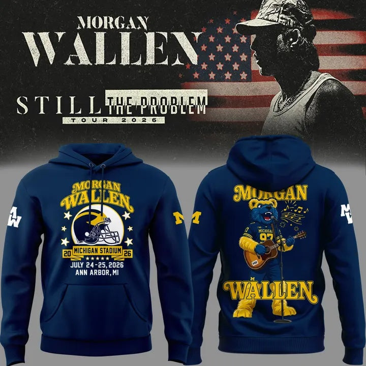 Morgan Wallen x Michigan Football Still The Problem Tour 2026 Limited Hoodie | TE83