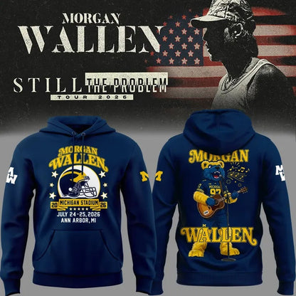 Morgan Wallen x Michigan Football Still The Problem Tour 2026 Limited Hoodie | TE83