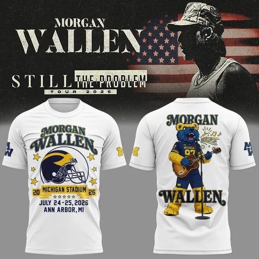 Morgan Wallen x Michigan Football Still The Problem Tour 2026 Limited Shirt v3 | YM65