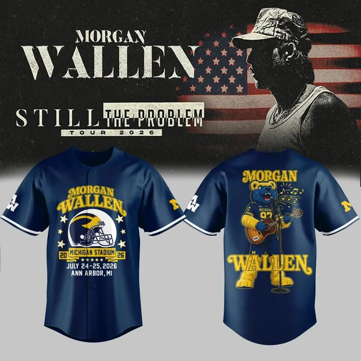 Morgan Wallen x Michigan Football Still The Problem Tour 2026 Limited Jersey NN | TX45
