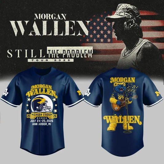 Morgan Wallen x Michigan Football Still The Problem Tour 2026 Limited Jersey NN | TX45