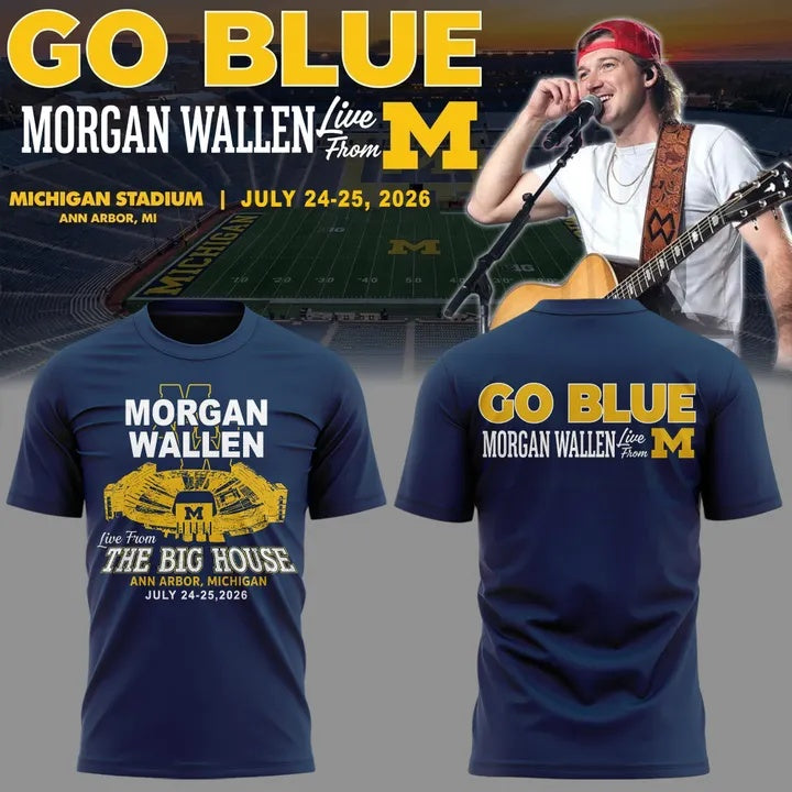 Morgan Wallen x Michigan Football Still The Problem Tour 2026 Limited Shirt v8 | KJ83