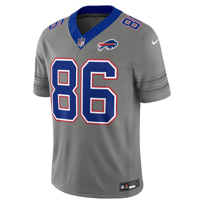 Men's Dalton Kincaid Gray Buffalo Bills City Vapor F.U.S.E. Stitched Limited Jersey | ZK31