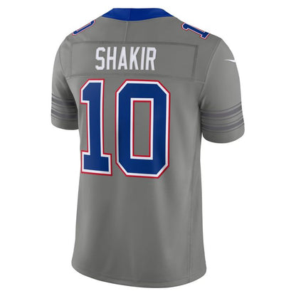 Men's Khalil Shakir Gray Buffalo Bills City Vapor F.U.S.E. Stitched Limited Jersey | JA67
