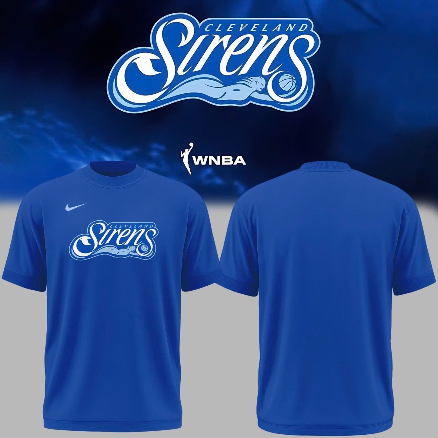Cleveland Sirens Blue T-Shirt | UZ51
