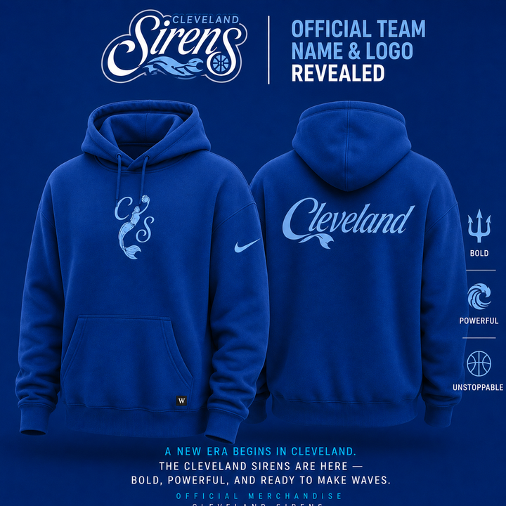 Cleveland Sirens Royal Blue Pullover Hoodie | RF86