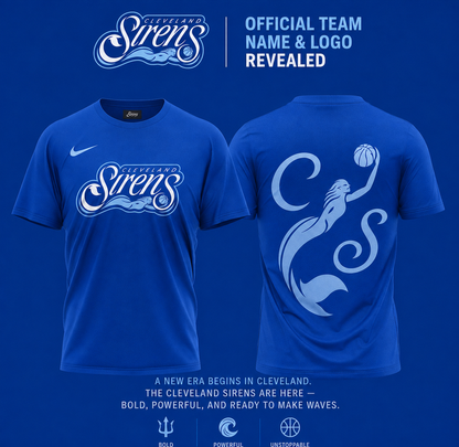 Cleveland Sirens Royal Blue T-Shirt | TQ95
