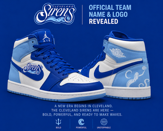 Cleveland Sirens Royal Blue Sneakers | XR22