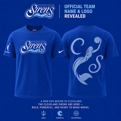 Cleveland Sirens WNBA Blue T-Shirt | TN58