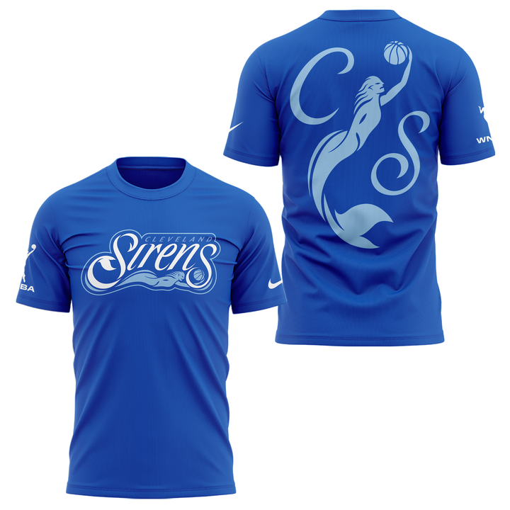 Cleveland Sirens WNBA Blue T-Shirt | TN58