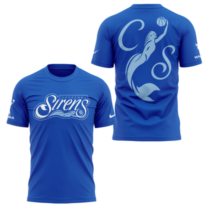 Cleveland Sirens WNBA Blue T-Shirt | TN58