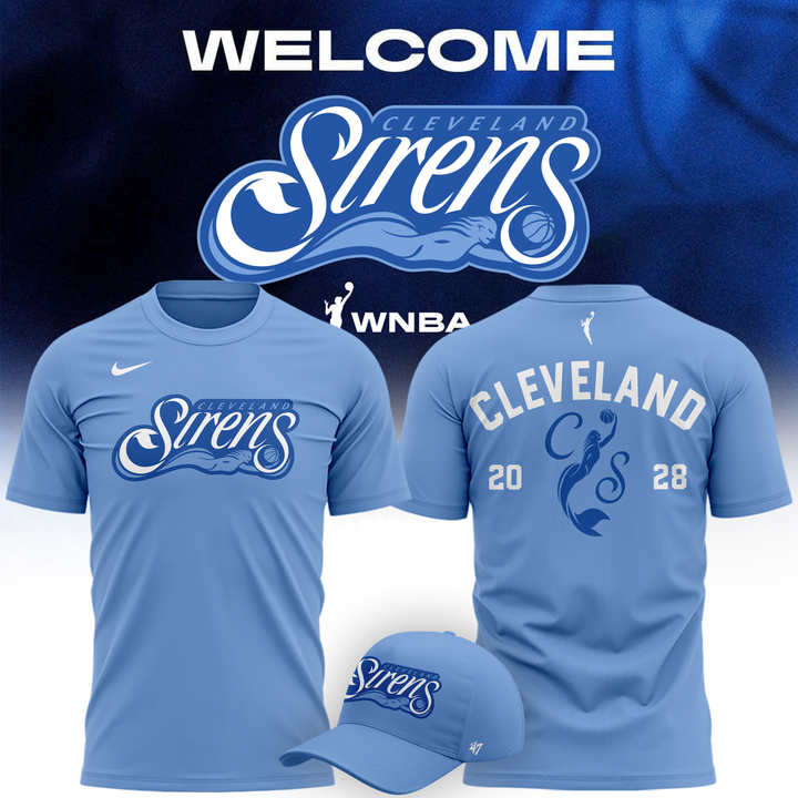 Cleveland Sirens Primary Logo T-shirt | FA82