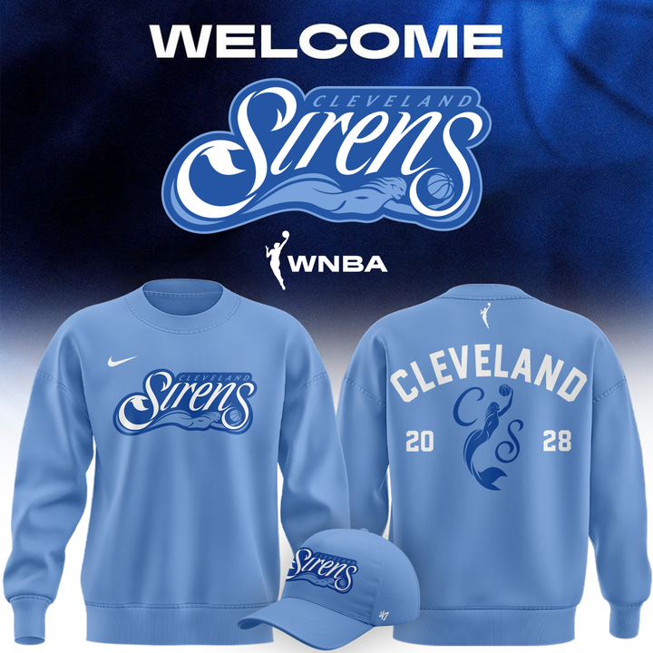 Cleveland Sirens Primary Logo Sweatshirt | XX81