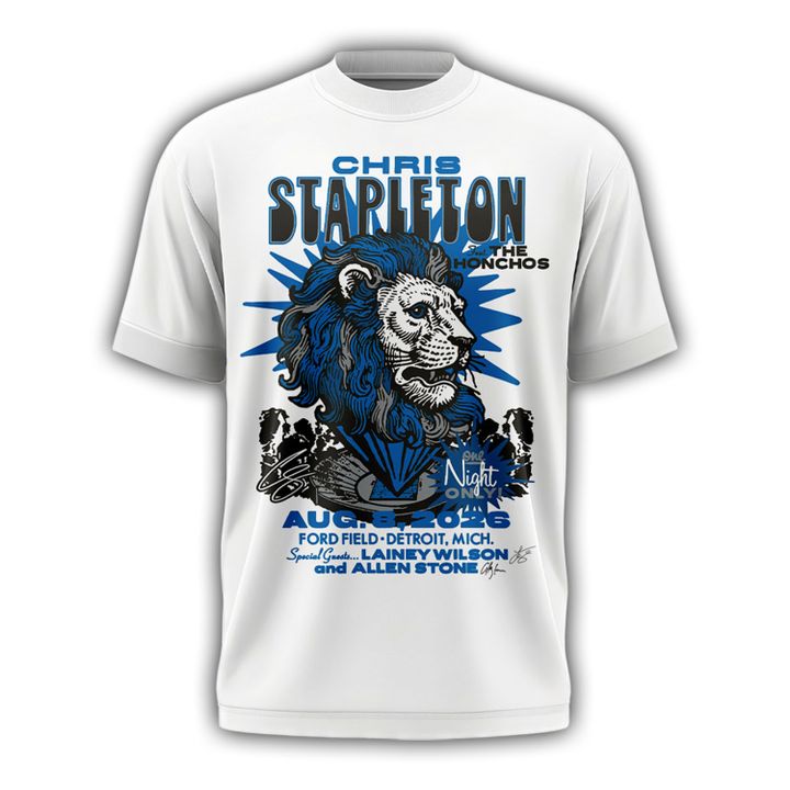 Limited Edition Chris Stapleton x Detroit Lions Event T-Shirt | UW88